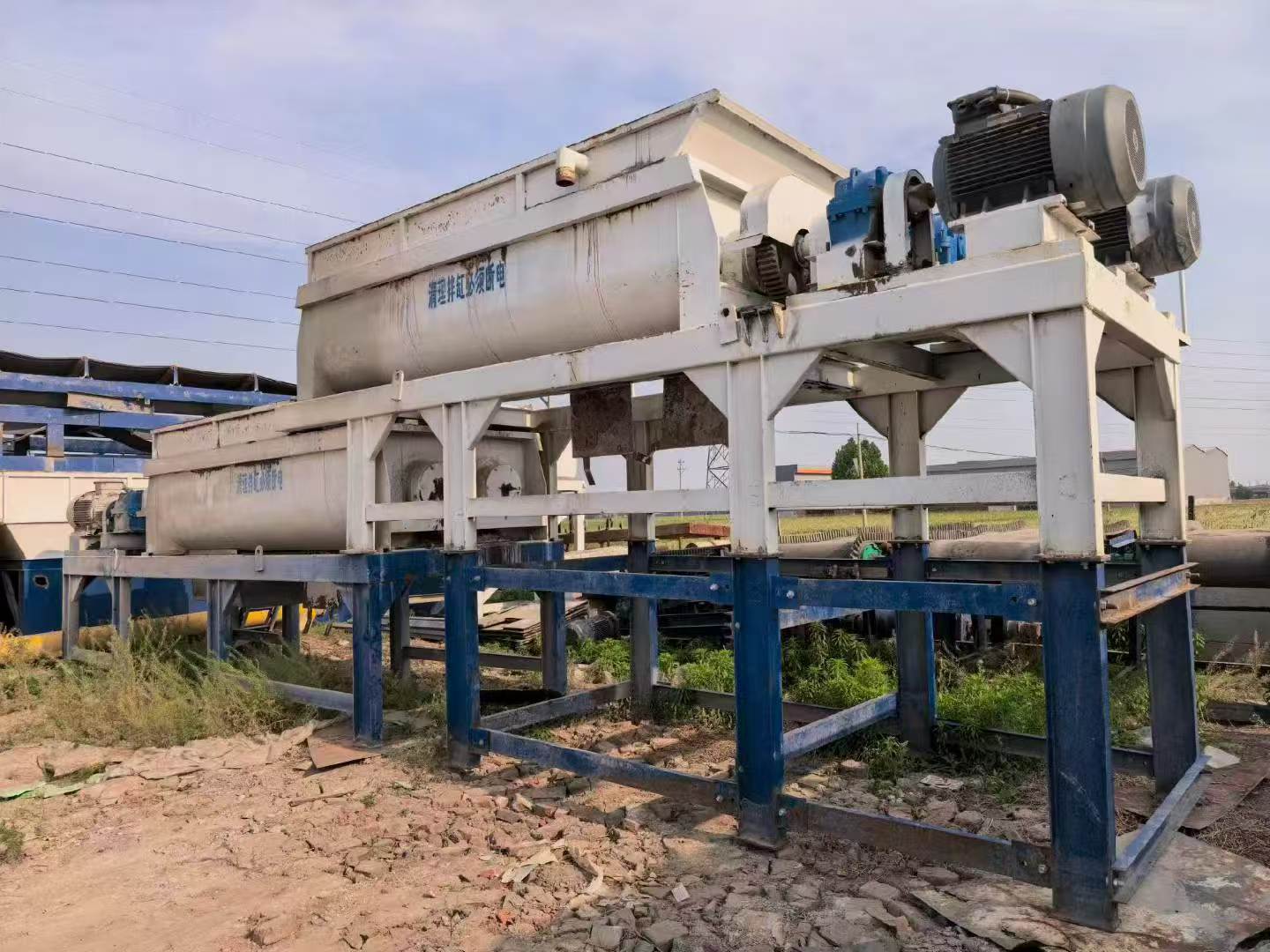 Actual twin mixers of used 2022 Beifang Lutong 800 stabilized soil mixing plant